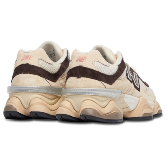 New Balance Men’s Sandstone Brown White 9060 Athletic Y2K Inspired Sneakers - Picture 3 of 12